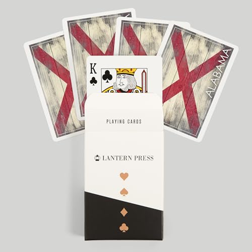 Lantern Press Alabama, baraja poker de 52 cartas miniatura 6