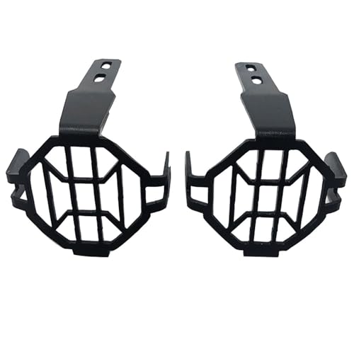 Protections de phares antibrouillard pour BMW R1200GS, R1250GS et R1300GS en grille d'acier noire
