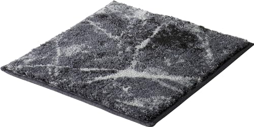 Erwin Müller WC-Vorlage ohne Ausschnitt, rutschhemmend Marmor grau Größe 50x50 cm - sehr...