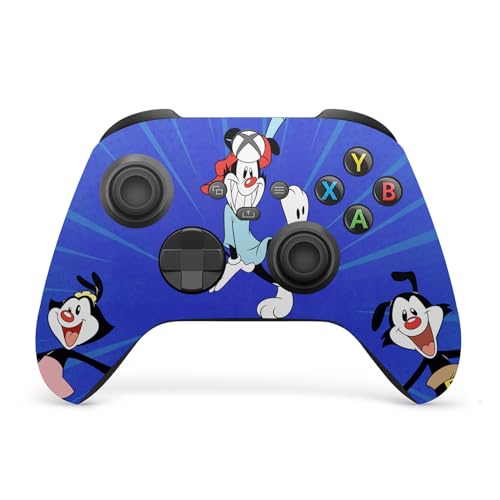 Vinyle Animaniacs Xbox Series X protégeant des rayures la console et les manettes - 6