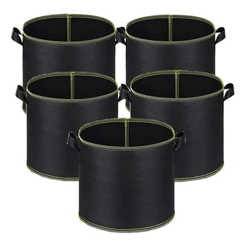 5Pcs 1/5/7/10/15/20 galloni Secchio per piantare piantare borsa per piantine maniglie borsa per coltivazione in tessuto giardino patate vasi per piantare