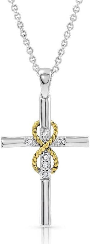 Montana Silversmiths Women's Eternal Faith Cross Necklace Silver One Size