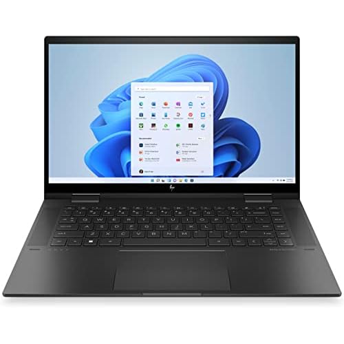 HP ENVY x360 2-in-1 Laptop | 15,6" FHD IPS-Touchscreen | AMD Ryzen 5 5625U | 16 GB DDR4 RAM | 512 GB SSD | AMD Radeon-Grafik | Windows 11 Home | QWERTZ Tastatur | Schwarz