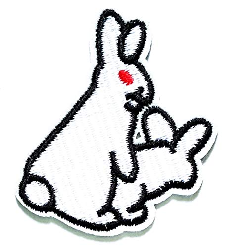 Nipitshop Patches Bunny Rabbit Patch Cute Little White...