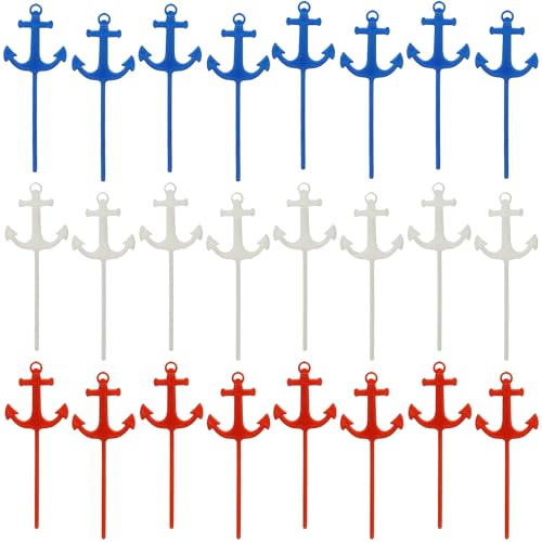 Fun Express - Plastic Anchor Picks (25pc) for Birthday Party Supplies Fun Express - Plastic Anchor Picks (25pc) for Birthday Party Supplies