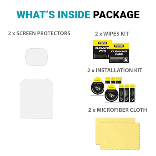 Image of POPIO Military-Grade Gorilla Tempered Glass for DJI Osmo Pocket 1 / Pocket 2 | Edge-to-Edge Screen Protection | Ultra Clear | Pack of 2