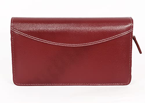 Image of Sukeshcraft Leather unisex-adult Business Card Holders(Cherry Leather)