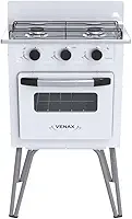 FOGAO A GAS GEMINI 2 Q VETRO BRANCO GAS GLP