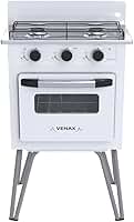 FOGAO A GAS GEMINI 2 Q VETRO BRANCO GAS GLP