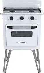 FOGAO A GAS GEMINI 2 Q VETRO BRANCO GAS GLP