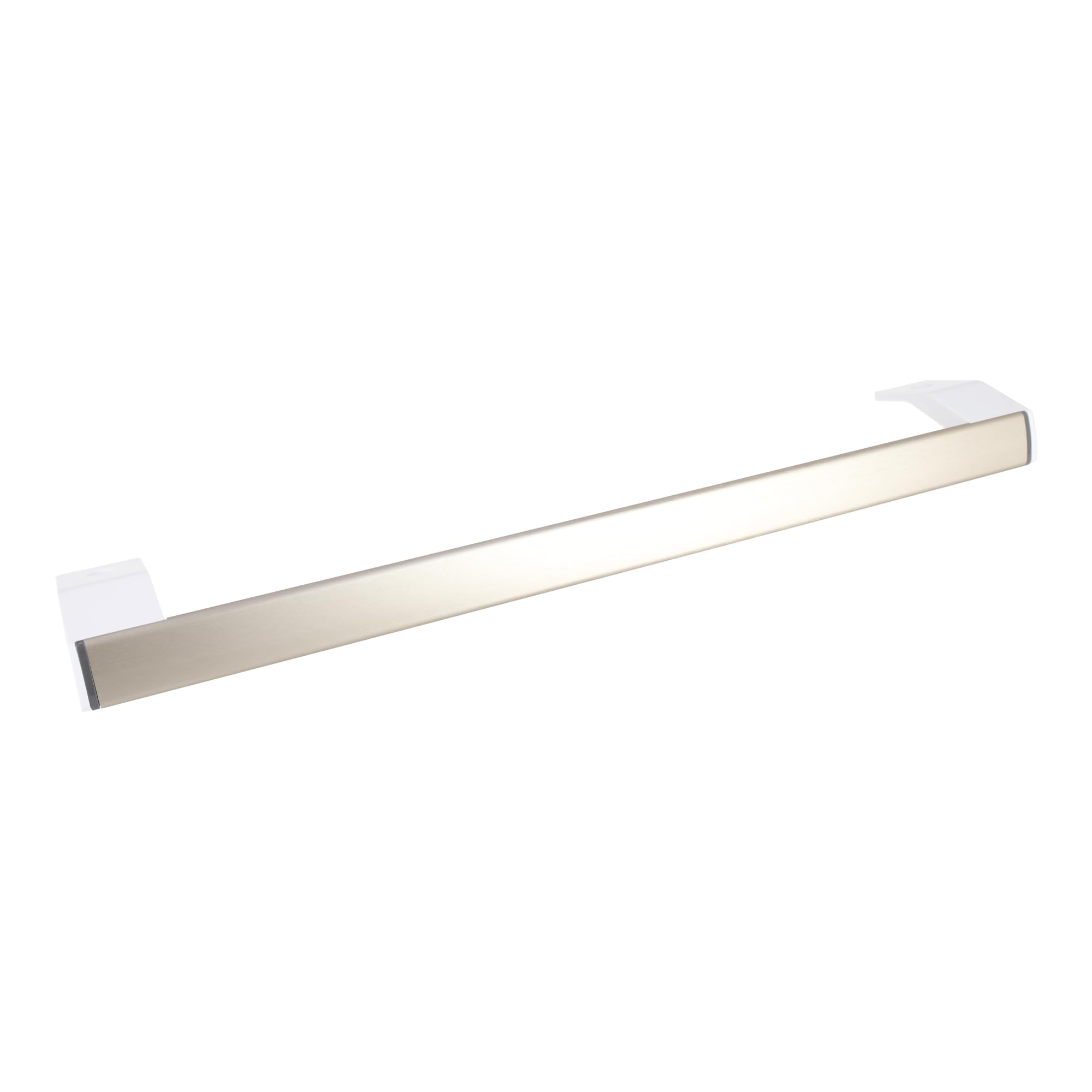 sparefixd Para manija de puerta Indesit SI81QWDUK plateada para nevera con despensa alta