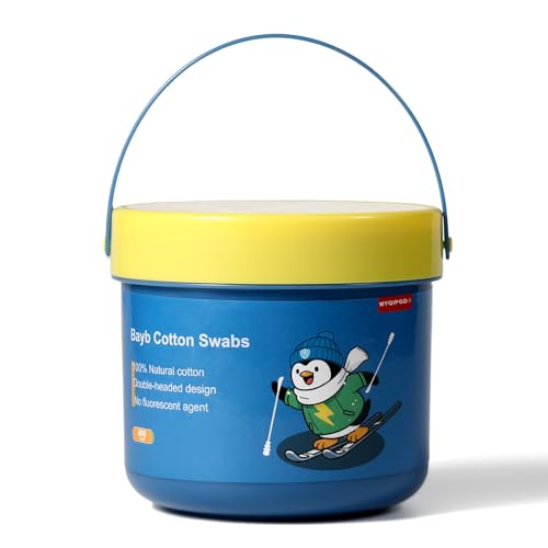 Baby Cotton Swabs | 600 Count Ultra-Gentle Mini cotton swabs with Spiral Design & Ear Spoon Tip for Safe Cleaning of Babies, Newborns, Sensitive Ears, and Precision Makeup Application