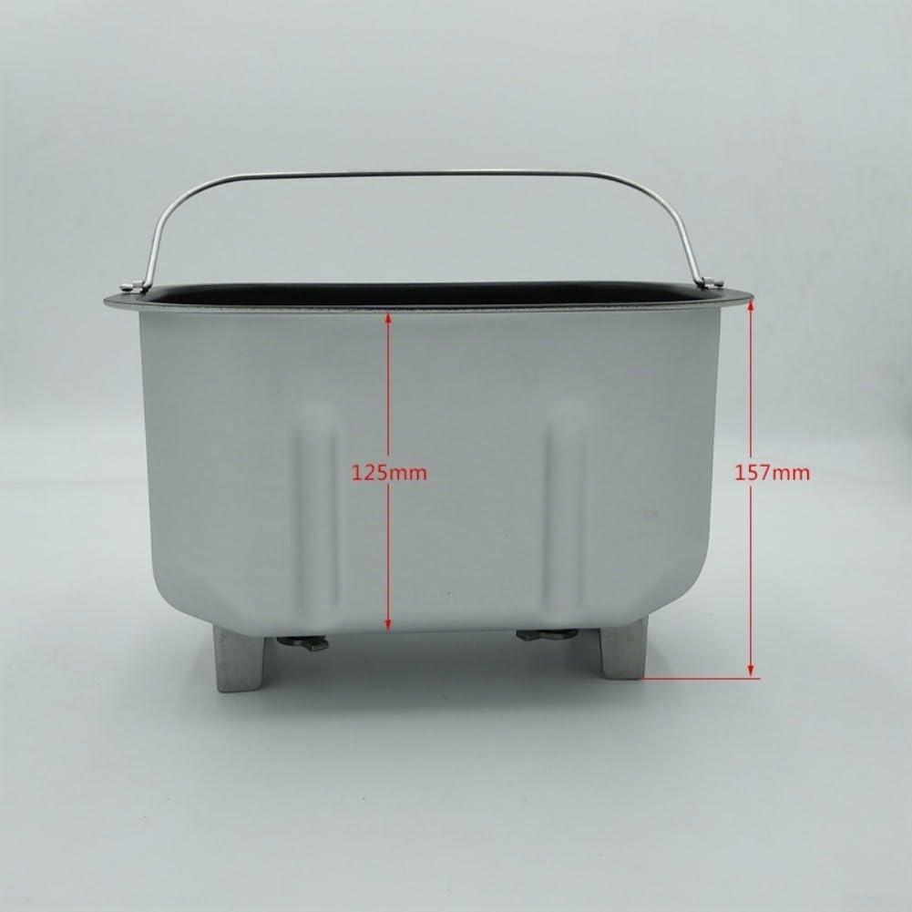 Secchio macchina del pane ricambio, Secchio antiaderente macchina del pane, Secchio per macchina del pane antiaderente ricambio per paniere con 2 pale per impastare modelli resistente al calore