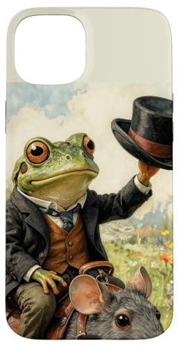 Dapper Frog ��n�}�E�X ���ς��ȃR�e�[�W�R�A �X�}�z�P�[�X iPhone 15 Plus �p