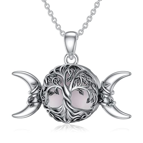 WINNICACA Tree of Life Necklace 925 Sterling Silver Family Celtic Tree Necklace Dainty Pendant Irish Jewelry Birthday Anniversary Christmas Gifts for Women Mom Wife Girlfriend