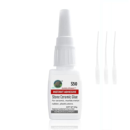 Pegamento de piedra de 0.71oz, cerámica, pegamento de metal, pegamento para cerámica, metal, adhesivo de mármol, para restauración y producción de