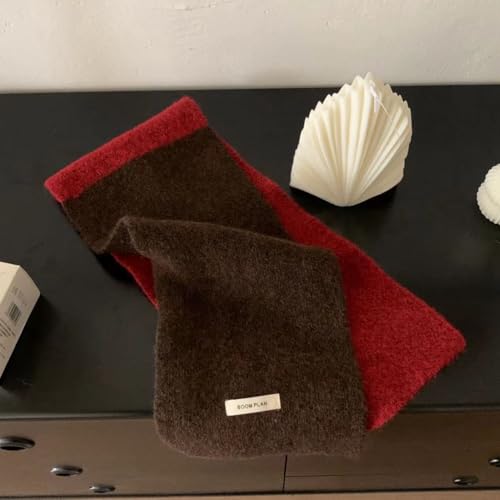 Pull Through Scarf for Women Knit Triangle Scarf Short Keyhole Scarf Collar Scarf Y2k Aesthetic Accessories2