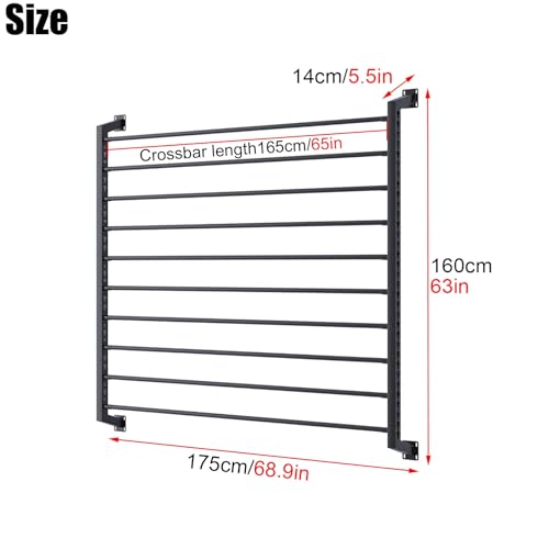 Miniatura 2 de Soporte Metálico De 10 Niveles Para Vinilo De Coche, Expositor De Rollos De Tela Para Pared Con Barra Ajustable, Organizador De Papel Tapiz Para Películas De Ventanas De Coche Comerciales, Para Garaje