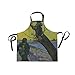 FANTAZIO Fantasio Van Gogh The Sower Latzschürze Unisex Schürze mit 2 geräumigen Taschen, maschinenwaschbar für Küche, Basteln, Grillen, Zeichnen