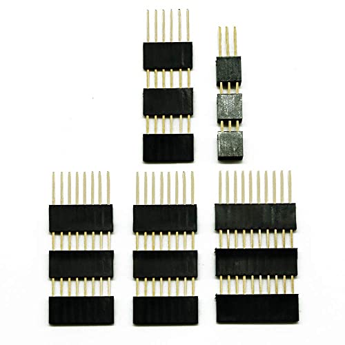 Treadax 3 Sets Stapelkopf-Set, stapelbare Buchsenleisten, kompatibel mit Arduino UNO R3 (insgesamt 15 Stück) Cover