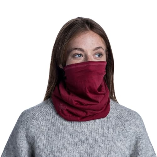 Image of BUFF Midweight Merino Wool Neck Gaiter 100% Ethically Sourced Wool, Versatile, Temperature Regulating Face Mask, Adult Size