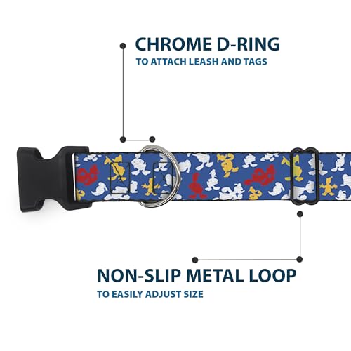 Collar de clip de plástico anticaídas Pato Donald ajustable azul 6