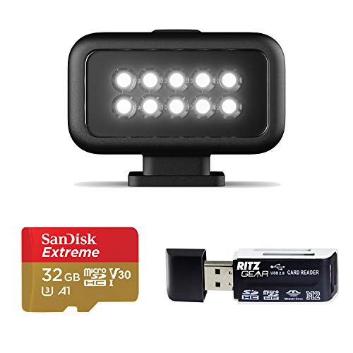 GoPro Light Mod, (HERO8 Black) - Official GoPro Accessory, ALTSC-001 + Sandisk Extreme 32GB MicroSDHC Card, and Memory Card Reader…