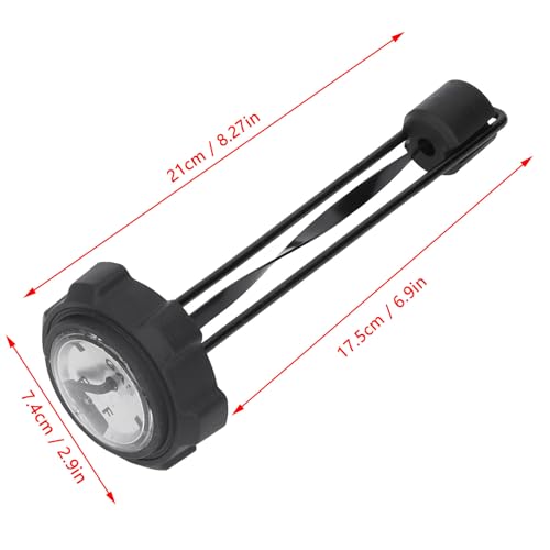 Tapa de combustible para ATV con indicador visual transparente resistente a hidrocarburos 3