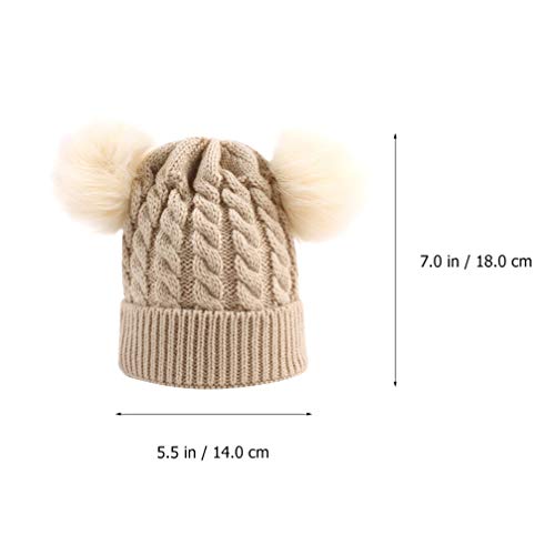 Conjunto de cachecol infantil SOIMISS de malha de algodão quente para inverno para meninos e meninas