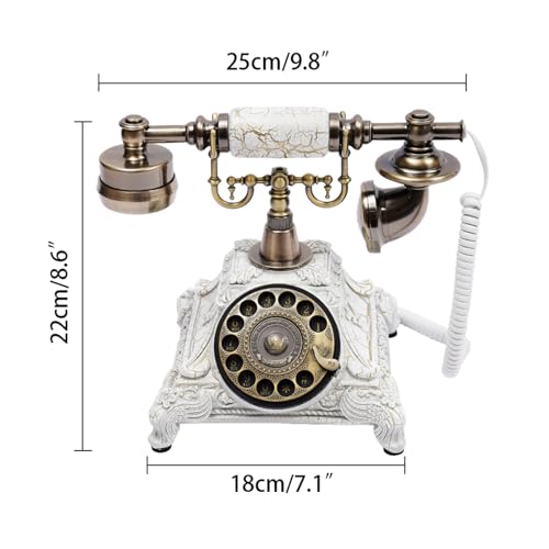 Teléfono Antiguo con Cable Estilo Europeo Retro miniatura 2