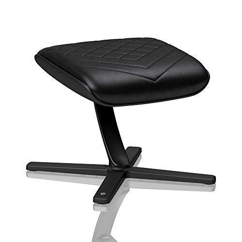 noblechairs Footrest for Gaming Chairs - Office Chairs - Desk Chairs - PU Faux Leather - Black