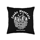 Snake Mountain North Carolina Throw Pillow