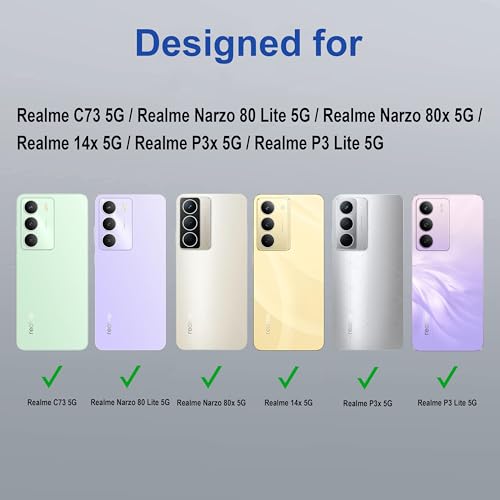 Image of amazon basics Back Case Cover for Realme C73 5G | Scratch-Resistant Back Cover | Clear