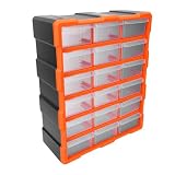 Fafeicy Cassettiera Trasparente in Plastica con 18 Cassetti per Piccole
