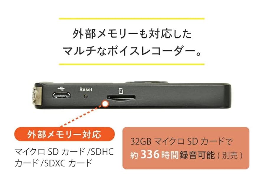 Amazon.co.jp: デジタルボイスレコーダー 8GBメモリー内蔵 VS-IC