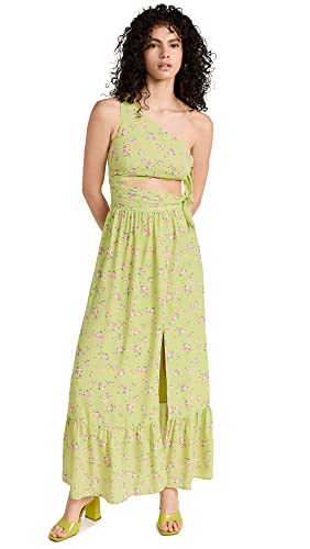 wayf floral maxi dress WAYF Women's Darlin Dress, Lemon Ditsy, Floral, Green, S at Amazon Women's  Clothing store