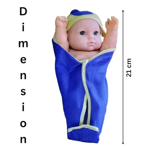 Image of BKDT Marketing Cute Little Baby Boy Doll for Kids /Boys /Girls Moveable Legs & Arms with Removable Clothes Set 21 cm - Birthday /Return Gifts