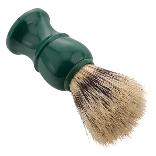 TOVINANNA Care Brush Foam Brush Beard Brush Shaving Brush for Grooming Styling Brush Cleaning Brush for Beard Shaving Mousse Brush Beard Cleaning and Grooming Brush Bristle Hair Green