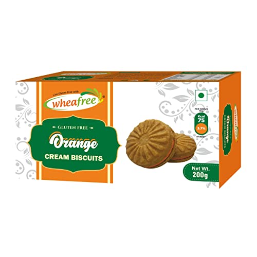 Image of Wheafree Gluten Free Biscuit Combo Pista Coconut, Strawberry Cream, Orange Cream (Pack of 3 x 200g each) | Tasty Crunchy and Creamy Biscuits | Best Tea Time Snacks