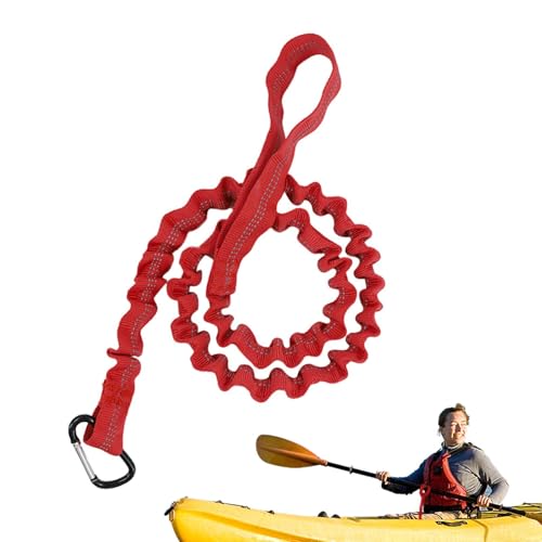 Lanyard de kayak, cuerda de paleta de kayak | de pesca en canoa Lonyard con paleta extensible | Correa Paddleboard portátil con tabla de surf, accesorios de seguridad para principiantes, passio
