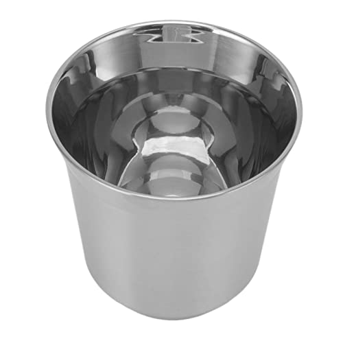 Tazas de Café de Vidrio de Doble Pared de 3.1 Oz, Tazas de Vasos con Aislamiento de Pared de Acero Inoxidable 304, Fáciles de Transportar para Leche, Té y Bebidas Frías Camping(Sanding)