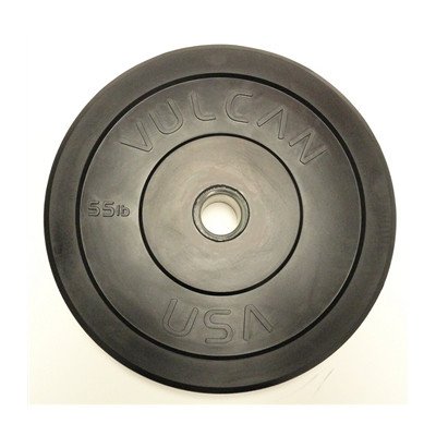 55 lb Black Bumper Plate (Set of 2)