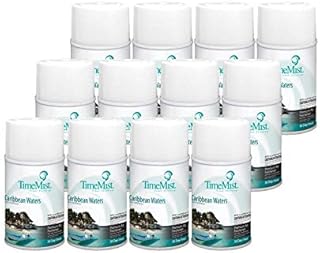 TimeMist Metered Fragrance Dispenser Refill, Caribbean Waters, 6.6 oz, Aerosol 1042756 (Case of 12)