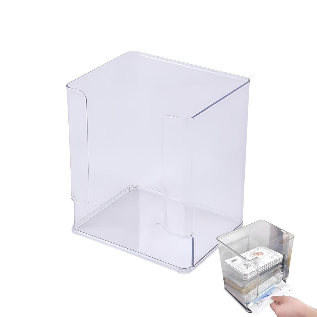 Amazon｜[Bebemax]タワー型ストッカー 透明【上から入れて下から