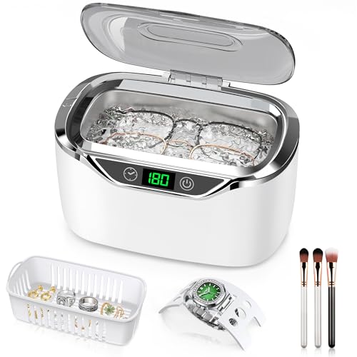 ByteRoll Ultrasonic Jewelry Cleaner, 24oz (700ml)...
