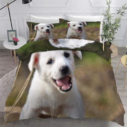 Housse couette en microfibre douce chiot pour une chambre parentale cosy - 6