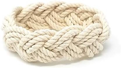 Mystic Knotwork Sailor Bracelet (Narrow X-Large (Wrist 8-9 in), Natural)