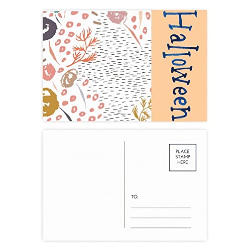 Cartes postales de remerciement motif art Halloween lot de 20 pour correspondance automne