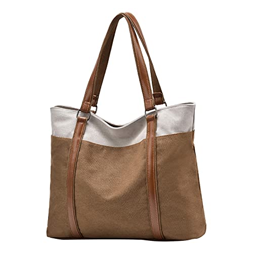 Bolso de lona grande casual para mujer