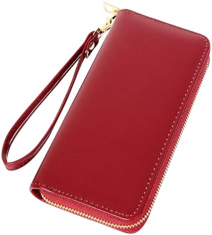 VOCUS Womens Wristlet Wallet Zip Around Clutch Wallet Large RFID Blocking PU Leather Bifold with Phone Holder for Travel